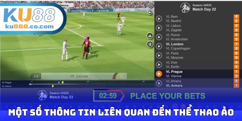 Một số thông tin liên quan đến thể thao ảo