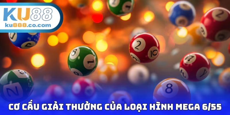 Cơ cấu giải thưởng của loại hình quay số Mega 6/55